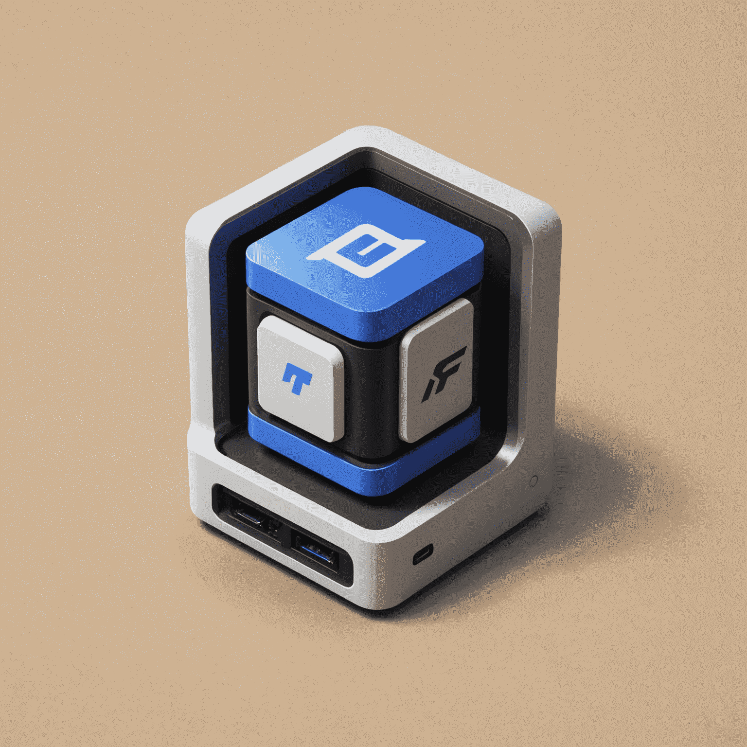 iboysoftntfs logo - A stylized representation of a Mac and NTFS drive connecting