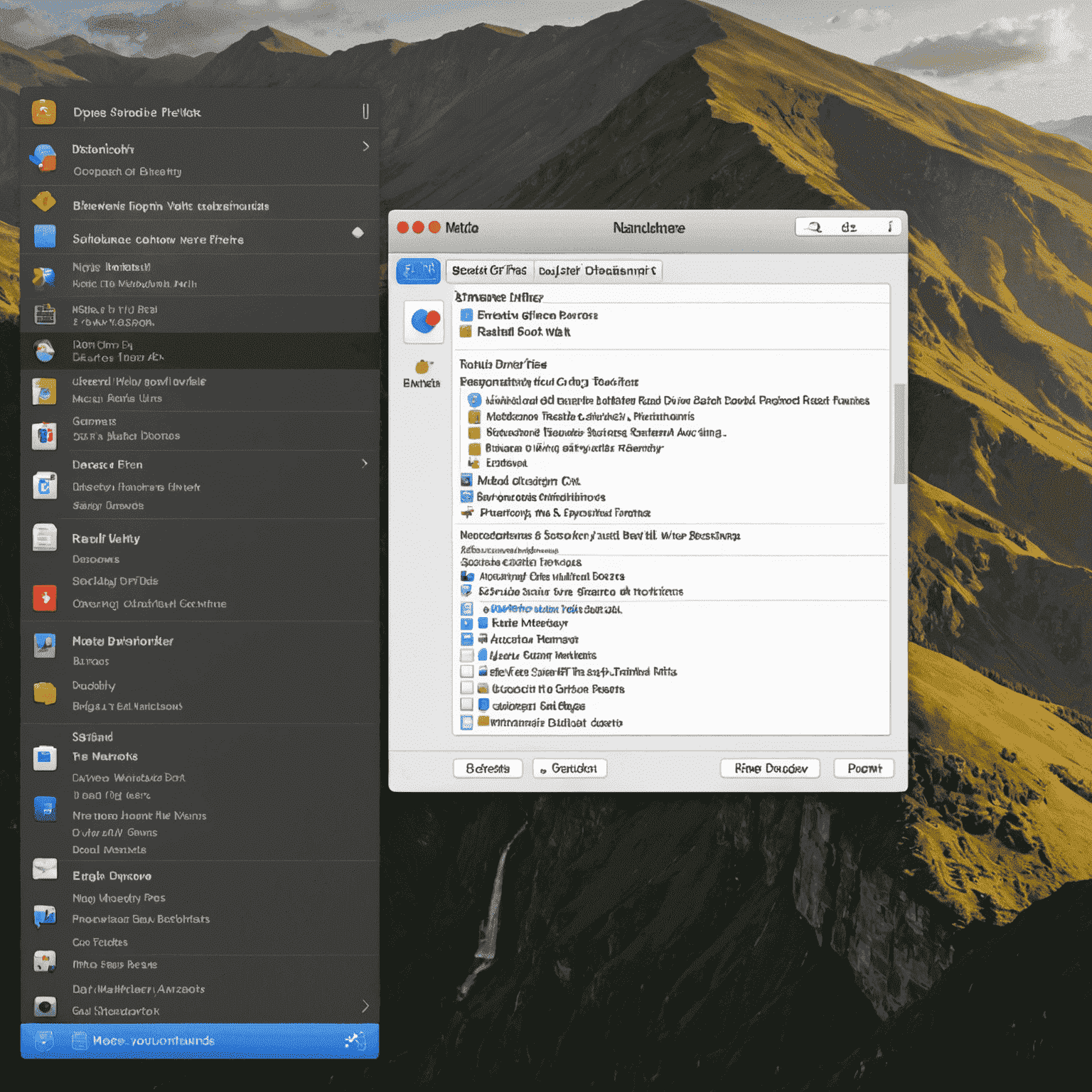 Mac desktop showing a mounted NTFS drive with read/write permissions